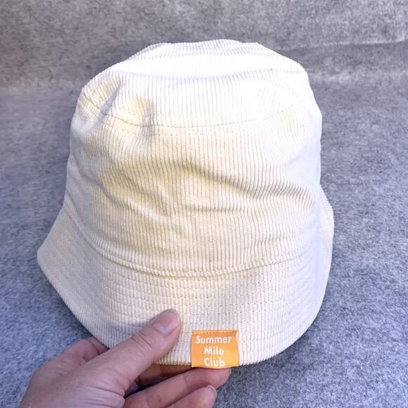 Hoka Cream Bucket Hat Turquoise Embroidered Logo NWOT One Size Summer Mile Club - Picture 4 of 6